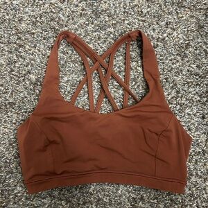 Lululemon Athletica Rust Strappy Sports Bra